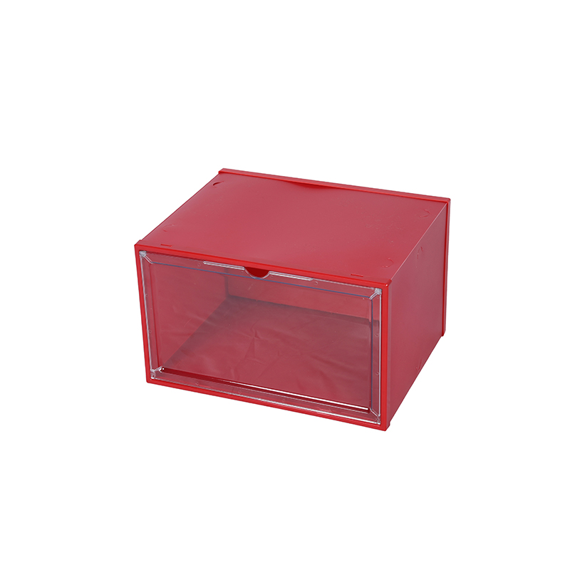 Caja organizadora de zapatos acrílica tipo cajón de plástico transparente engrosada a prueba de humedad y a prueba de polvo para mujer